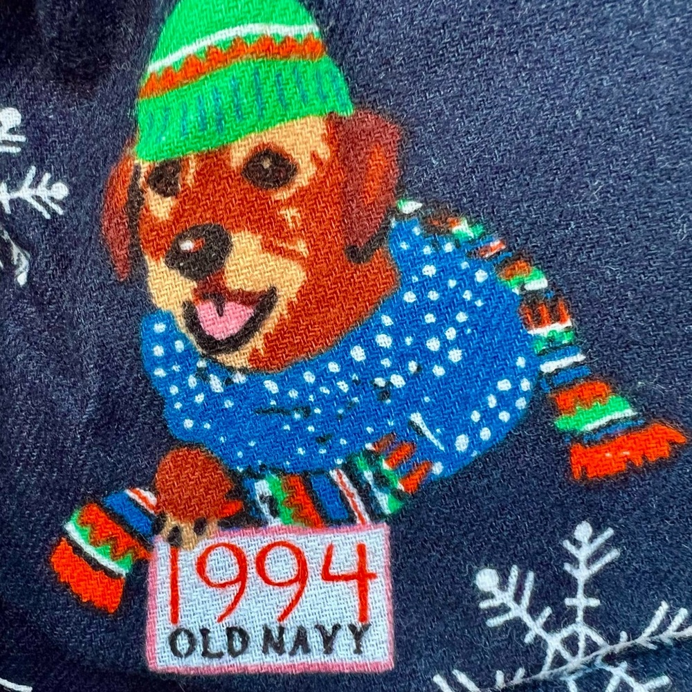 Old Navy Match 1994 Fam Flannel Mid-Rise Elastic Pant Christmas Holiday Pajama S - Picture 2 of 12